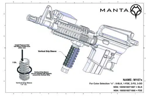 Vertical Grip Sleeves (1.0" ID) - Image 6